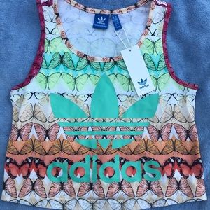 Adidas butterfly crop top.
